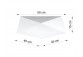 Plafon Sollux Ligthing Hexa 35, 40cm, E27 1x60W, biały