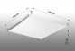 Plafon Sollux Ligthing Luna 3, 130x105cm, G13 6x18 W, biały/chrom