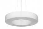 Żyrandol Sollux Ligthing Saturno 50 Slim, okrągły, 50x50cm, E27 5x60W, biały