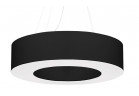 Żyrandol Sollux Ligthing Saturno 70, okrągły, 70x70cm, E27 6x60W, czarny/biały