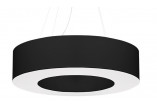 Żyrandol Sollux Ligthing Saturno 70, okrągły, 70x70cm, E27 6x60W, czarny/biały