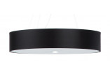 Żyrandol Sollux Ligthing Skala 60, okrągły, 60x60cm, E27 5x60W, czarny/biały