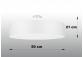 Plafon Sollux Ligthing Skala 30, okrągły, 36x36cm, E27 3x60W, biały