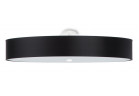 Plafon Sollux Ligthing Skala 90, okrągły, 90x90cm, E27 6x60W, czarny/biały