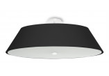 Plafon Sollux Ligthing Vega 60, okrągły, 60x60cm, E27 5x60W, czarny/biały