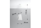 Plafon Sollux Ligthing Vega 70, okrągły, 70x70cm, E27 5x60W, biały