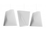 Żyrandol Sollux Ligthing Blum 3, 82x28cm, E27 3x60W, biały