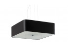 Żyrandol Sollux Ligthing Lokko 1, kwadratowy, 45x45cm, E27 5x60W, czarny/biały