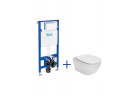 Zestaw podtynkowy DUPLO ONE + miska WC podwieszana MERIDIAN COMPACTO RIMLESS z deską SLIM 