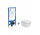 Zestaw podtynkowy DUPLO ONE + miska WC podwieszana MERIDIAN COMPACTO RIMLESS z deską SLIM 