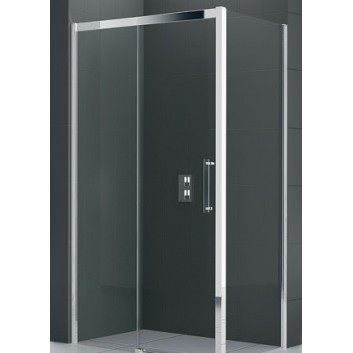 Drzwi prysznicowe Novellini Rose Rosse 2P 114-120 cm przesuwne do ścianki lub wnęki, wersja lewa- sanitbuy.pl