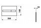 Przycisk spłukujący Laufen Lis, 25x16cm, podwójne spłukiwanie, biały