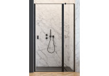 Drzwi prysznicowe do wnęki Radaway Nes Black DWJ II 110, przejrzyste, prawe, 1080-1110x2000mm, profil czarny