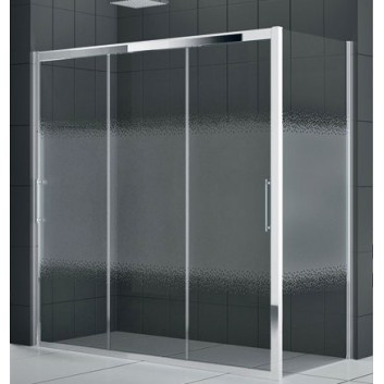 Drzwi prysznicowe Novellini Rose Rosse 3P 96-102 cm trzyczęściowe przesuwne do ścianki lub wnęki- sanitbuy.pl