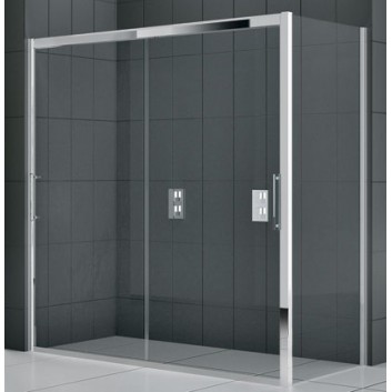 Drzwi prysznicowe Novellini Rose Rosse 2M 176-182 cm dwuczęściowe przesuwne do ścianki lub wnęki- sanitbuy.pl