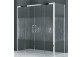 Drzwi prysznicowe Novellini Rose Rosse 2A 156-162 cm dwuskrzydłowe drzwi z 2 ściankami stałymi- sanitbuy.pl