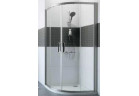 Kabina 1/4 koła Huppe Classics 2, 800x800mm, drzwi suwane, wysokość 2000mm, szerokość wejścia 400mm, Anti-Plaque, srebrny matowy profil