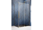 Front kabiny Radaway Furo Gold KDJ 150, wersja prawa, ze ścianką, 150x200cm, drzwi przesuwne, szkło przejrzyste, profil złoty