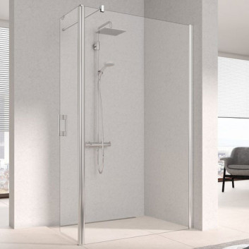Ścianka prysznicowa Kermi Walk-in XS FREE 120cm wolno stojąca z podporami ściennymi