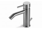 Bateria bidetowa Vema Tiber Steel, stojąca, wysokość 151mm, wylewka 110mm, korek automatyczny, stal nierdzewna inox