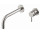 Bateria umywalkowa Vema Tiber Steel, podtynkowa, 2-otworowa, wylewka 208mm, korek klik-klak, stal nierdzewna inox