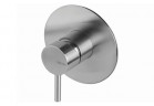 Bateria natryskowa Vema Tiber Steel, podtynkowa, 1 wyjście wody, stal nierdzewna inox