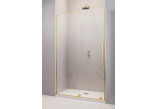 Drzwi przesuwne do wnęki Radaway Furo Gold DWJ, lewe, ze ścianką, 110x200cm, szkło przejrzyste, profil złoty