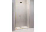 Drzwi przesuwne do wnęki Radaway Furo Gold DWJ, prawe, ze ścianką, 90x200cm, szkło przejrzyste, profil złoty