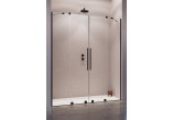 Drzwi rozsuwane do wnęki Radaway Furo Black DWD 150, ze ściankami, 150x200cm, szkło przejrzyste, profil czarny