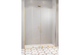 Drzwi rozsuwane do wnęki Radaway Furo Gold DWD 130, ze ściankami, 130x200cm, szkło przejrzyste, profil złoty