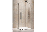 Drzwi prysznicowe prawe Radaway Furo Black KDD 120, przesuwne,  1200x2000mm, szkło przejrzyste, profil czarny