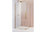 Drzwi prysznicowe lewe Radaway Furo Gold KDD 80, przesuwne,  800x2000mm, szkło przejrzyste, profil złoty