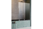 Parawan nawannowy Radaway Furo PND II 150, prawy, szkło przejrzyste, 150x150cm, przesuwny, profil chrom