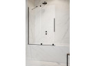 Parawan nawannowy Radaway Furo Black PND II 120, lewy, szkło przejrzyste, 120x150cm, przesuwny, profil czarny