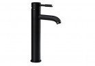 Bateria umywalkowa Valvex Vegane Nero, stojąca, wysokość 305mm, wylewka 128mm, korek click-clack, czarny