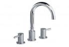 Bateria umywalkowa 3-otworowa Valvex Vegane, stojąca, wysokość 265mm, wylewka 162mm, korek automatyczny, chrom