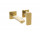 Bateria umywalkowa Valvex Loft Gold, podtynkowa, wylewka 186mm, 2-otworowa, złoty