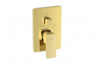Bateria wannowo-natryskowa Valvex Loft Gold, podtynkowa, 3-funkcyjna, z przełącznikiem, złoty