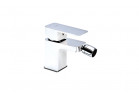 Bateria bidetowa Valvex Loft White, stojąca, wysokość 99mm, korek automatyczny, biały/chrom