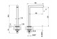 Wylewka umywalkowa Gessi Anello, stojąca, wysokość 162mm, zasięg 144mm, chrom