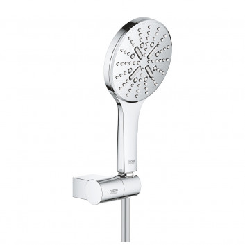 Zestaw prysznicowy Grohe Rainshower Smartactive 130, słuchawka 3-funkcyjna z wężem i regulowanym uchwytem, chrom