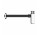 Syfon umywalkowy Gessi, 1 1/4", kwadratowy, Black Metal Brushed PVD