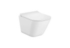 Miska WC podwieszana, Roca Gap Square Rimless Compacto 48×34 cm - biała