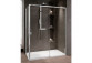 Drzwi prysznicowe lewe Novellini Opera 2P 97-101x200cm szkło przeźroczyste, profil chrom - sanitbuy.pl