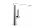 Bateria umywalkowa Tres Project-Tres, stojąca, uchwyt z boku, wysokość 230mm, wylewka 180mm, chrom