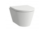 Miska wisząca WC Laufen Kartell by Laufen, 49x37cm, rimless, zaokrąglona, biały