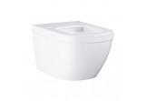 Miska wisząca WC Grohe Euro Ceramic, 54x37,4cm, bez kołnierza, biel alpejska