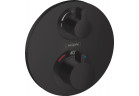 Termostatyczna bateria natryskowa Hansgrohe Ecostat S, podtynkowa, 2 wyjścia wody, czarny mat