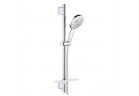 Zestaw z drążkiem prysznicowym Grohe Rainshower SmartActive 130, drążek 600 mm, 3 strumienie - chrom