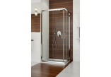 Kwadratowa kabina prysznicowa Sanplast TX KN/TX5b-80-S, narożna, 80x80cm, szkło transparentne, profil biały